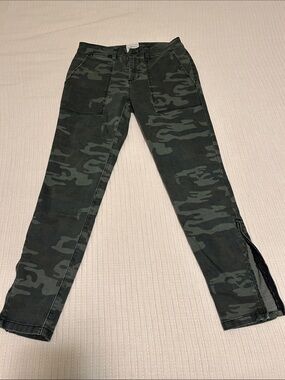 Women's Sanctuary Camo Utility Jeans - Dark Green (26)
